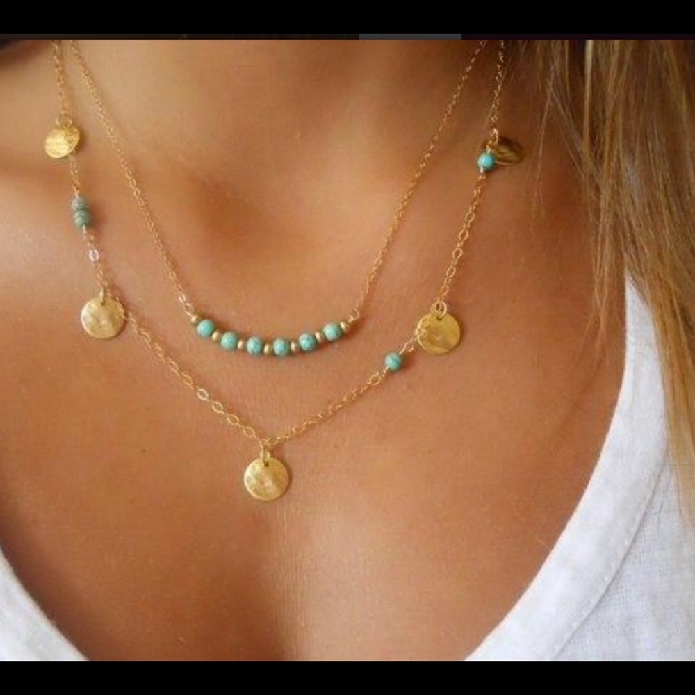 🌺BOHO SKYE DOUBLE NECKLACE